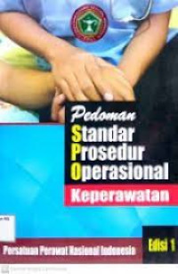 Image of PEDOMAN STANDAR PROSEDUR OPERASIONAL KEPERAWATAN